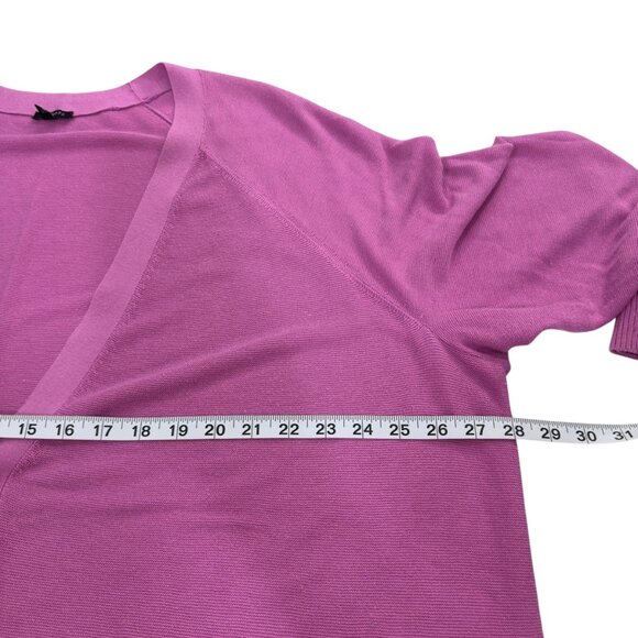 Talbots Womens Plus Size 3X Button Up Cardigan Sweater Light Purple Cotton/Rayon - Picture 5 of 16